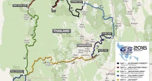 BMW Motorrad International GS Trophy SouthEst Asia 2016 Road Map