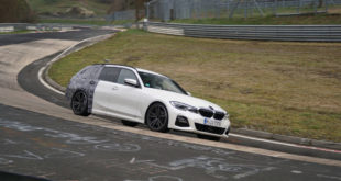 BMW Serie 3 Touring durante dei test al Nurburgring