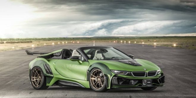 BMW i8 Cabrio trasformata in una vera auto da corsa
