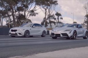 BMW M2 Competition vs Toyota Supra in una drag race!